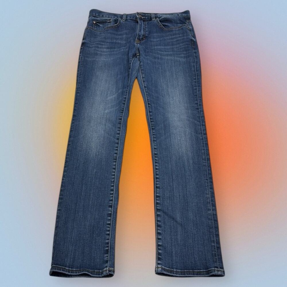 BANANA REPUBLIC Men’s 30 x 32 TRAVELER Blue Jeans SLIM FIT - Picture 2 of 4